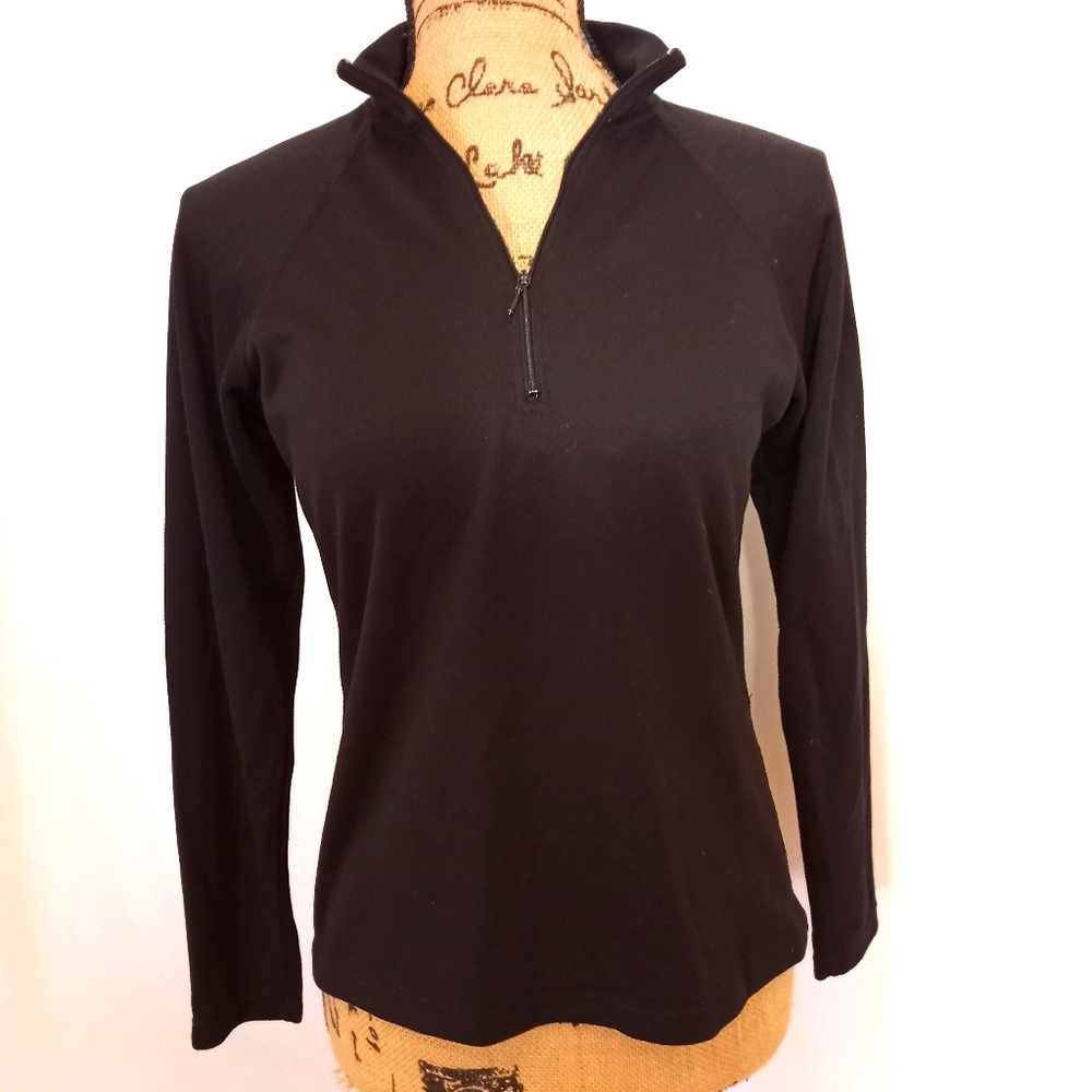 MARMOT 1/4 ZIP BLACK PULLOVER MEDIUM HIKING